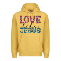 Antique Gold love like jesus Premium Hoodie - JahusDesignShop