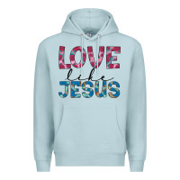 Blue Mist love like jesus Premium Hoodie - JahusDesignShop