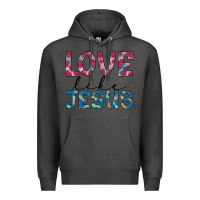 Charcoal Heather love like jesus Premium Hoodie - JahusDesignShop