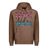 Chestnut love like jesus Premium Hoodie - JahusDesignShop