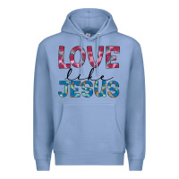 Colony Blue love like jesus Premium Hoodie - JahusDesignShop