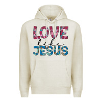 Oatmeal Heather love like jesus Premium Hoodie - JahusDesignShop