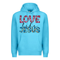 Ocean Blue love like jesus Premium Hoodie - JahusDesignShop