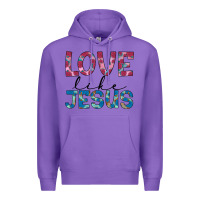 Purple love like jesus Premium Hoodie - JahusDesignShop