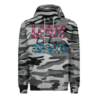 Slate Camo love like jesus Premium Hoodie - JahusDesignShop