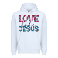 White love like jesus Premium Hoodie - JahusDesignShop