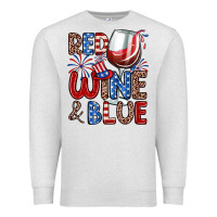 Oatmeal Heather red wine and blue Premium Sweatshirt - Zillion Design Studio