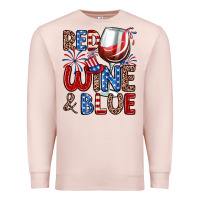 Pale Pink red wine and blue Premium Sweatshirt - Zillion Design Studio