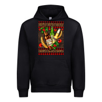 Black beer bottles with mistletoe Urban Hoodie - AdoDesignShop