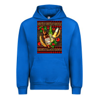Cobalt beer bottles with mistletoe Urban Hoodie - AdoDesignShop