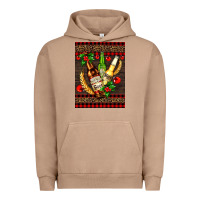 Pigment Burro beer bottles with mistletoe Urban Hoodie - AdoDesignShop