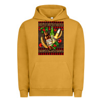 Pigment Peanut Butter beer bottles with mistletoe Urban Hoodie - AdoDesignShop