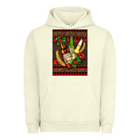 Pigment Pistachio beer bottles with mistletoe Urban Hoodie - AdoDesignShop