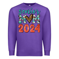 Purple senior mom 2024 tbw Premium Sweatshirt - texasbilliewilder
