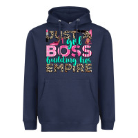 Navy just a girl boss building her empire Heavyweight Hoodie - texasbilliewilder