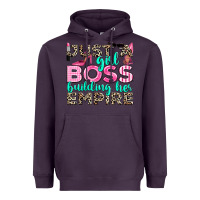 Plum just a girl boss building her empire Heavyweight Hoodie - texasbilliewilder
