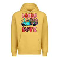 Antique Gold loads of love truck Premium Hoodie - JahusDesignShop