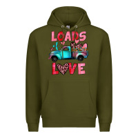 Army Green loads of love truck Premium Hoodie - JahusDesignShop