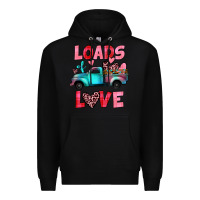 Black loads of love truck Premium Hoodie - JahusDesignShop