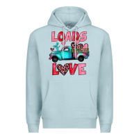 Blue Mist loads of love truck Premium Hoodie - JahusDesignShop