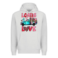 Dove Grey loads of love truck Premium Hoodie - JahusDesignShop