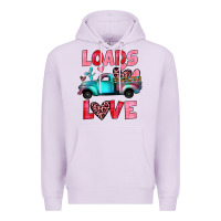 Lilac loads of love truck Premium Hoodie - JahusDesignShop
