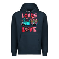 Navy loads of love truck Premium Hoodie - JahusDesignShop