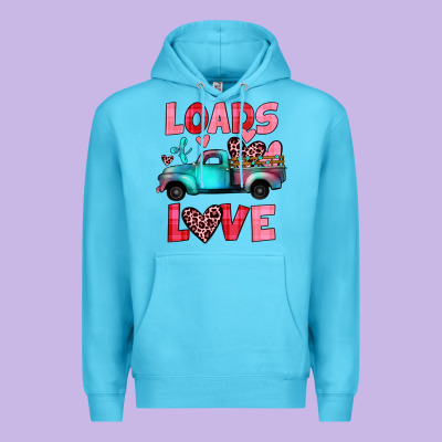 Loads Of Love Truck Premium Hoodie Designed By Jahusdesignshop