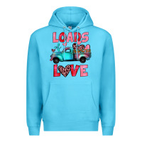 Ocean Blue loads of love truck Premium Hoodie - JahusDesignShop