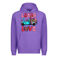 Purple loads of love truck Premium Hoodie - JahusDesignShop
