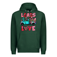 Sports Green loads of love truck Premium Hoodie - JahusDesignShop