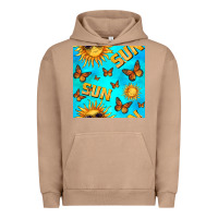 Pigment Burro sun with butterfly seamless pattern Urban Hoodie - BundleAndBundleShop