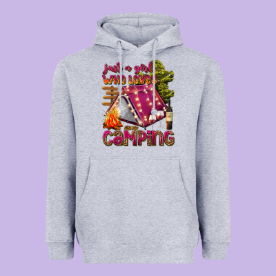 Just A Girl Who Loves Camping Heavyweight Hoodie Designed By Texasbilliewilder
