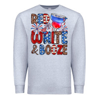 Heather Grey red white and booze Premium Sweatshirt - Zillion Design Studio