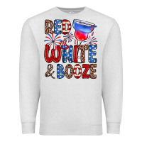 Oatmeal Heather red white and booze Premium Sweatshirt - Zillion Design Studio