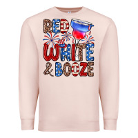 Pale Pink red white and booze Premium Sweatshirt - Zillion Design Studio