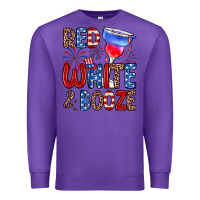 Purple red white and booze Premium Sweatshirt - Zillion Design Studio