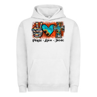 Pigment Lunar Rock peace love jesus Urban Hoodie - JahusDesignShop