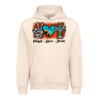 Sandshell peace love jesus Urban Hoodie - JahusDesignShop