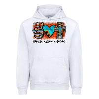 White peace love jesus Urban Hoodie - JahusDesignShop