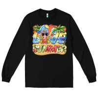 Black love summer gnomes  Background Long Sleeve Tee - BarkalooDesign
