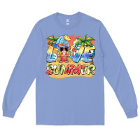 Colony Blue love summer gnomes  Background Long Sleeve Tee - BarkalooDesign