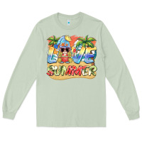 Matcha love summer gnomes  Background Long Sleeve Tee - BarkalooDesign