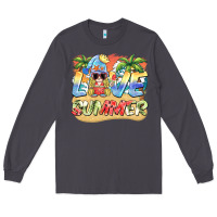 Smoke love summer gnomes  Background Long Sleeve Tee - BarkalooDesign