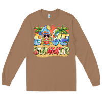 Toasted Coconut love summer gnomes  Background Long Sleeve Tee - BarkalooDesign