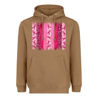 Toasted Coconut Breast Cancer Brushstrokes Heavyweight Hoodie - RanaPortraitStore