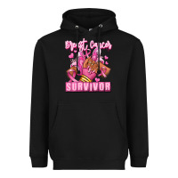 Black Breast Cancer survivor afro girl sneakers Heavyweight Hoodie - RanaPortraitStore