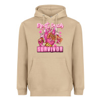 Mushroom Breast Cancer survivor afro girl sneakers Heavyweight Hoodie - RanaPortraitStore