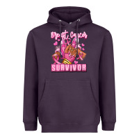 Plum Breast Cancer survivor afro girl sneakers Heavyweight Hoodie - RanaPortraitStore
