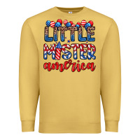 Antique Gold little mister America Premium Sweatshirt - Zillion Design Studio